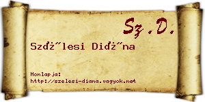 Szélesi Diána névjegykártya