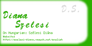 diana szelesi business card